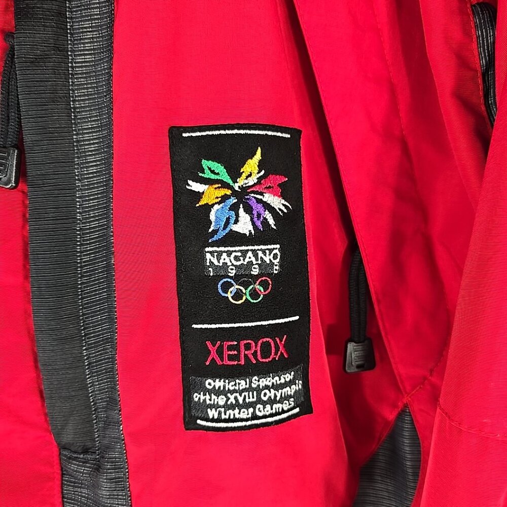 VINTAGE 90'S SERAC RED JACKET MEN'S SZ XL NAGANO OLIMPYC WINTER GAMES 1998 FLAWS - Picture 4 of 16